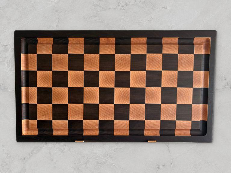 Maple and Peruvian Walnut checkered endgrain