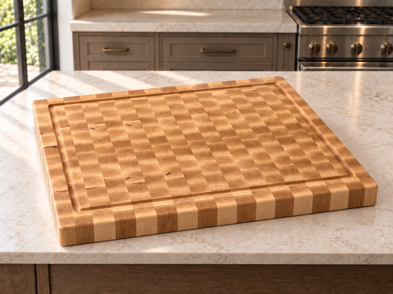 Maple End-Grain Butcher Block with Juice Groove
