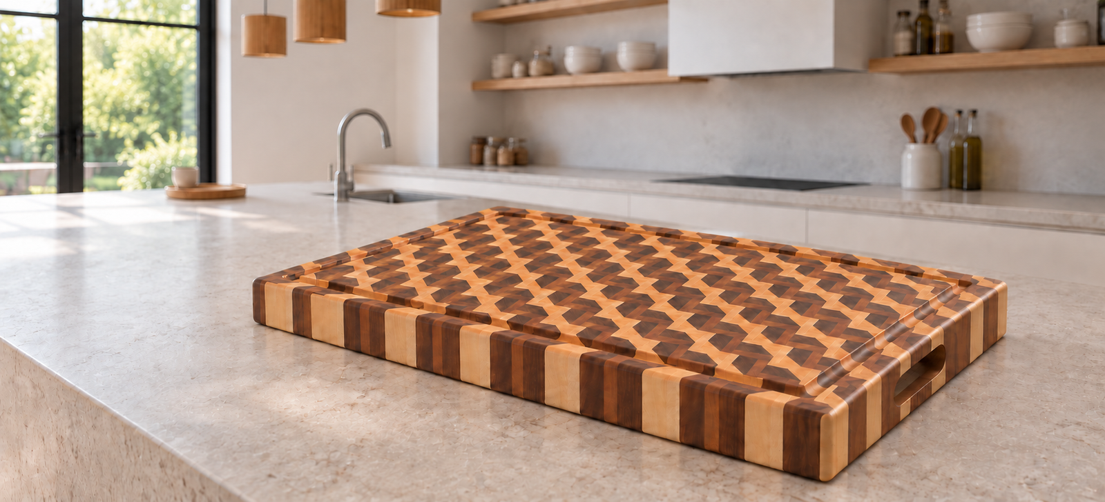Designer cutting boards combining art and utility